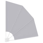 vidaXL Écran de confidentialité pour balcon Gris 115 x 115 cm tissu