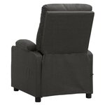 vidaXL Fauteuil électrique de massage Gris foncé Tissu