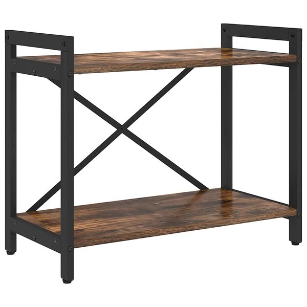 vidaXL Bibliothèque Chêne fumé 60 x 30 x 48.5 cm Bois d'ingénierie