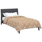 vidaXL Duvet d'hiver Taupe 200 x 140 cm Microfibre