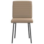 vidaXL Chaises à manger lot de 6 cappuccino similicuir