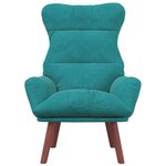 vidaXL fauteuil Turquoise 69 x 74 x 93 cm Velours