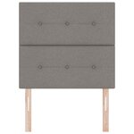 vidaXL Tête de lit LED avec des lumières à LED Taupe 100 cm Polyester