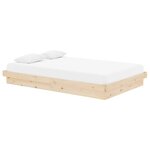 vidaXL Cadre de lit sans matelas bois massif