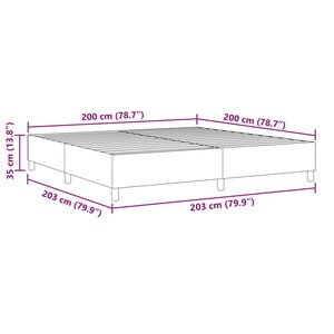 vidaXL Cadre de lit plateforme Bleu 200 x 200 cm