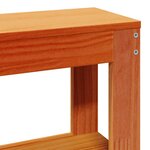 vidaXL Cadre de lit sans matelas cire marron 150x200cm bois pin massif