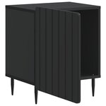 vidaXL Cabinet de chevet 2 Pièces Noir 43 x 34 5 x 52 cm