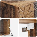 vidaXL Meuble TV mural 78 5 x 41 x 30 cm Bois ancien Bois d'ingénierie