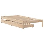 vidaXL Cadre de lit sans matelas 100x200 cm bois massif de pin
