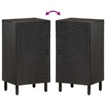 vidaXL Armoire latérale noir 40x33x75 cm bois massif de manguier