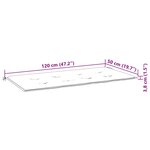 vidaXL Banc de jardin 2 places avec coussin 120 cm Bois d'eucalyptus