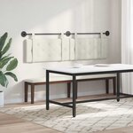vidaXL Tête de lit suspendue Crème Velours