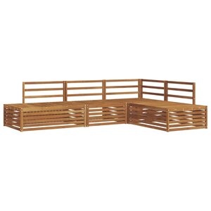 vidaXL 5 pc Ensemble de canapés d'extérieur Bois d'Acacia Massif