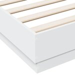vidaXL Cadre de lit avec lumières LED blanc 120x200 cm