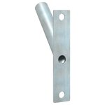 vidaXL Support de mât de drapeau Argent 15 x 3 cm Acier