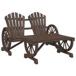 vidaXL Salon de jardin 2 Pièces bois de sapin massif