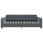 vidaXL Lit de jour avec gigogne et tiroirs sans matelas 80x200 cm