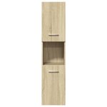 vidaXL Ensemble de meubles de salle de bain 5 Pièces chêne sonoma