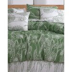 Parure de lit - housse de couette 220 x 240 + 2 taies d'oreiller 60 x 60 coton renforcé - Vert
