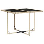 vidaXL Ensemble à manger de jardin et coussins 9 Pièces mélange beige