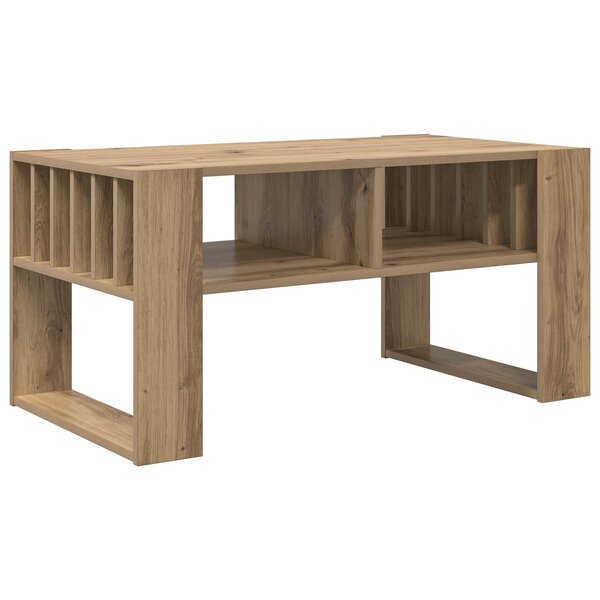 vidaXL Table basse Chêne artisanal 92 x 49 5 x 45 cm Bois d'ingénierie