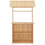 vidaXL Mobilier de bar 3 Pièces Bambou