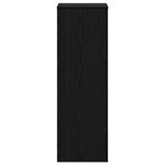 vidaXL Support de Plante Chêne noir 33 x 33 x 100 cm Bois d'ingénierie