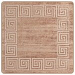 vidaXL Coureur de Tapis MARSA Blanc 100 x 100 cm Polyester et PVC