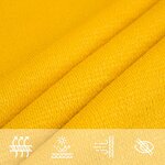 vidaXL Voile d'ombrage 160 g/m² trapèze jaune 4/5x4 m PEHD