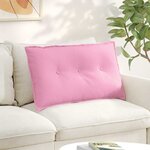 vidaXL Coussin de Dos Rose 80 x 19 x 50 cm tissu