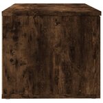vidaXL Meuble TV Chêne fumé 80x34x30 cm Bois d'ingénierie
