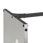 vidaXL Portant de bois de chauffage 40x30x80 cm acier inoxydable