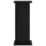 vidaXL Support de Plante Chêne noir 25 x 25 5 x 60 5 cm