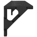 vidaXL Étagères Murales 2 Pièces Chêne noir 60 x 15 x 15 5 cm