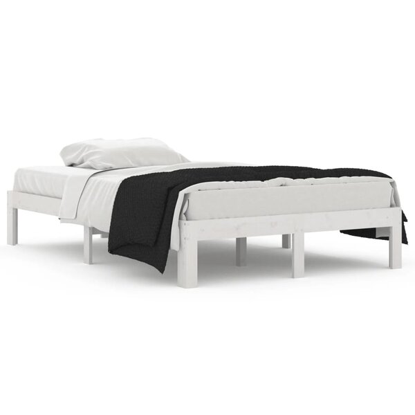 vidaXL Cadre de lit sans matelas blanc 120x190 cm