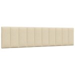 vidaXL Cadre de lit sans matelas crème 200x200 cm tissu