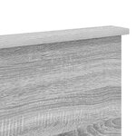vidaXL Tête de lit Gris Sonoma 200 cm Bois d'ingénierie