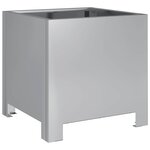 vidaXL Jardinières 2 Pièces 30x30x30 cm acier galvanisé