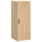 vidaXL Buffet haut Chêne sonoma 34 5x34x180 cm Bois d'ingénierie