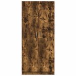 vidaXL Garde-robe Chêne fumé 80x52x180 cm Bois d'ingénierie
