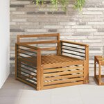 vidaXL 2 Pièce Canapé d’extérieur Naturel