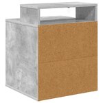 vidaXL Maison pour chat Béton 42 5 x 40 x 53 5 cm Bois d'ingénierie