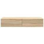 vidaXL Étagère murale avec tiroirs chêne sonoma bois d'ingénierie