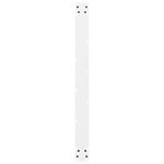 vidaXL Pieds de table à manger Blanc 2 pièces 100 x (72-73) cm Acier