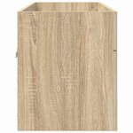 vidaXL Armoire d'évier avec stockage Chêne Sonoma Bois d'ingénierie