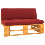 vidaXL Canapé central palette de jardin marron miel bois pin imprégné