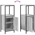 vidaXL Ensemble de mobilier de salle de bain 3 Pièces Gris Sonoma
