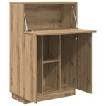 vidaXL Bureau d'écriture en chêne artisanal Chêne artisanal
