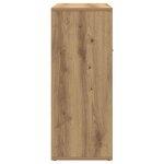 vidaXL Buffet chêne artisanal 60x30x75 cm bois d'ingénierie