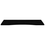 vidaXL Dessus de bureau marron foncé bois chêne massif rectangulaire